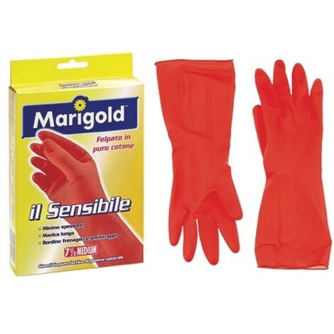 GUANTI CASALINGHI MARIGOLD  SENSIBILE TAGLIA PICCOLA MEDIA O GRANDE CF 12 PA