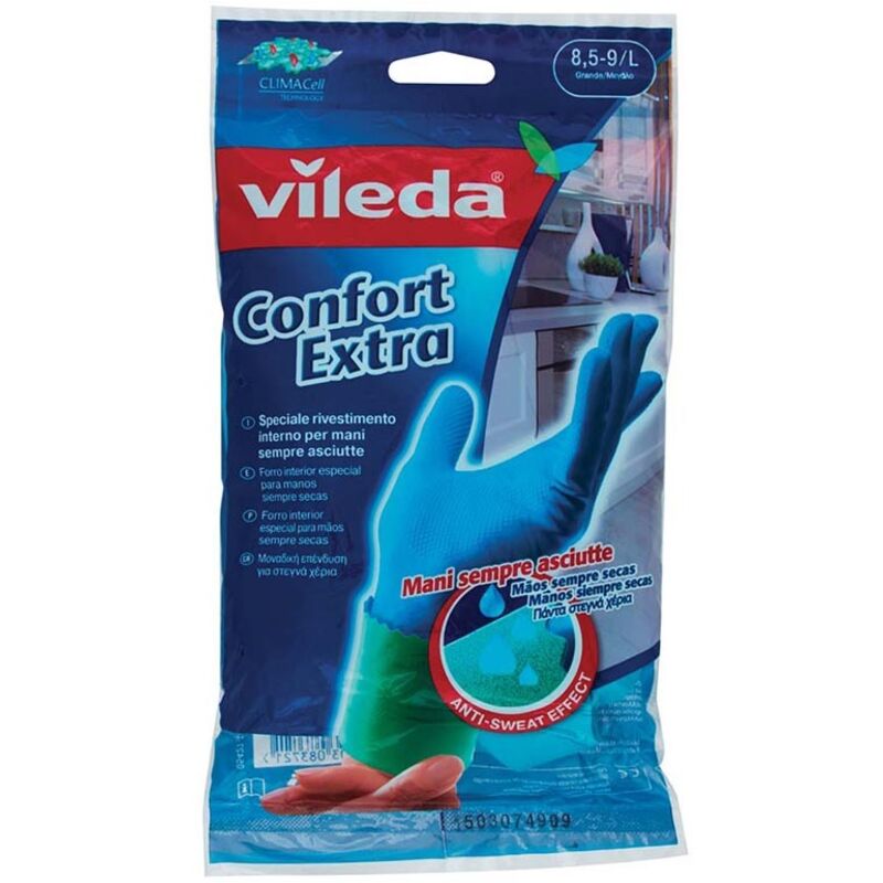 Vileda guanti confort extra, misura grande
