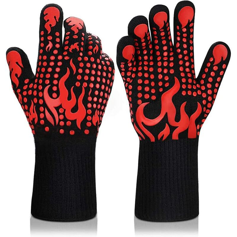 Guanti da barbecue in silicone resistenti al