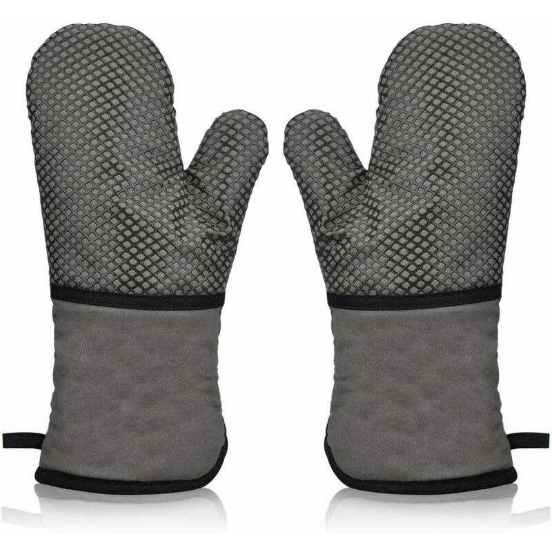 Acc082 Guanto In Silicone Per Barbeque Nero