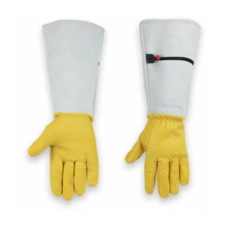 Guanti da giardinaggio lunghi da donna/uomo, guanti da giardinaggio in pelle, guanti da giardinaggio resistenti alle spine, guanti da giardinaggio con protezione dell'avambraccio per diserbo, raccolta