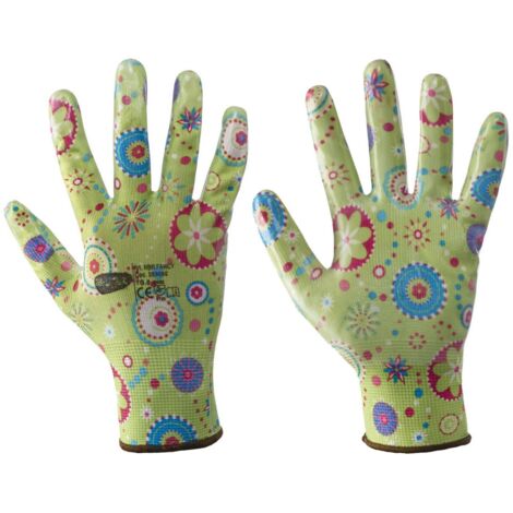 guanti da giardino e giardinaggio garden nbr Fancy taglia 7 in poliestere
