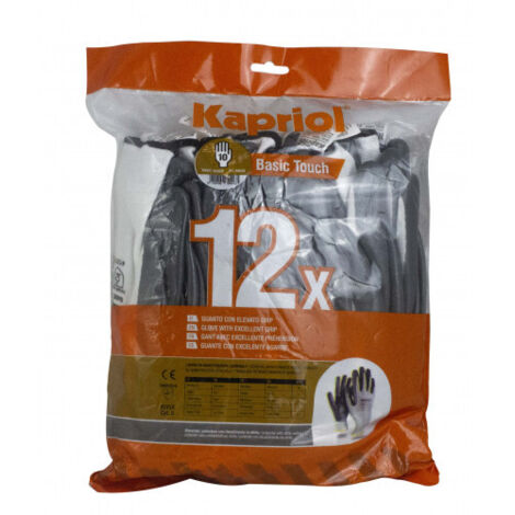 Guanti da lavoro basic touch taglia 10 set 12 paia - kapriol