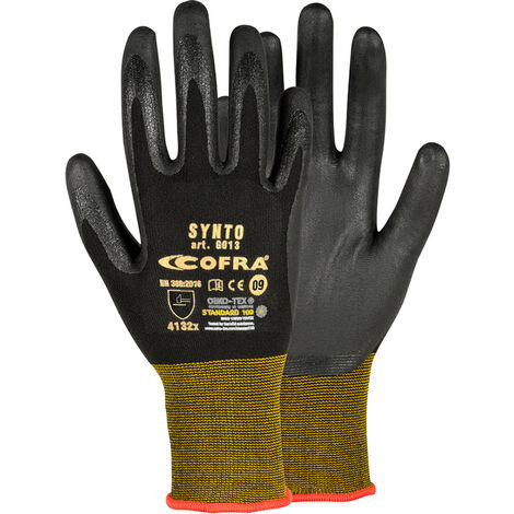 Guanti da lavoro Cofra Synto - 8 (M) - Nero