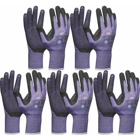 Guanti da lavoro Gebol Multi Flex Lady viola taglia 7 (S)  5 paia