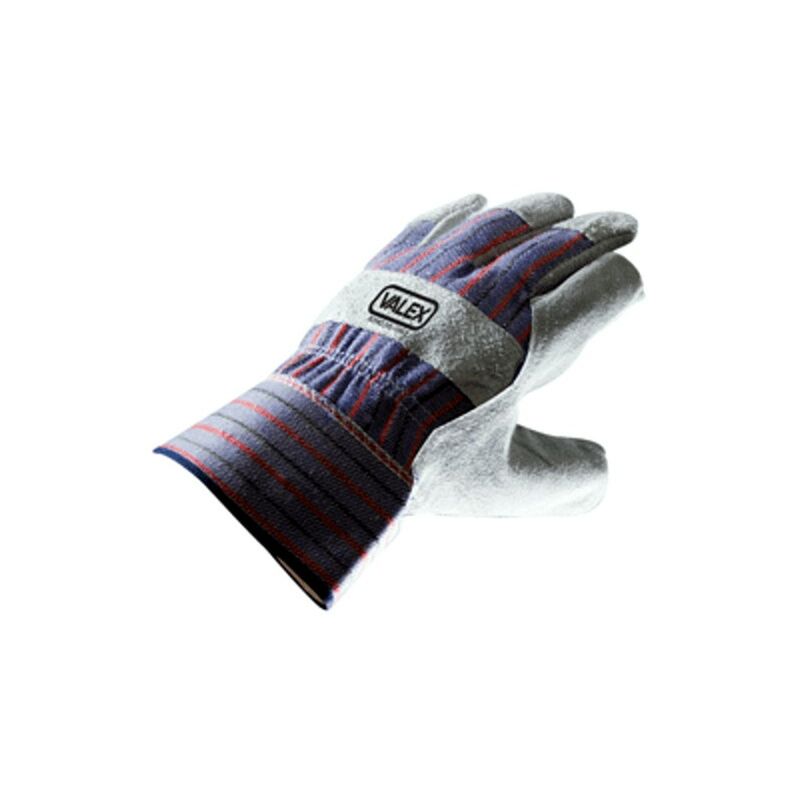 Valex - guanti da lavoro in pelle bovina e cotone