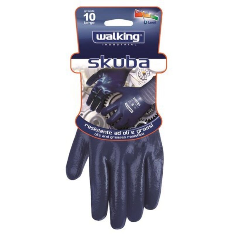 Guanti Da Lavoro In Schiuma Di Nitrile Walking Dexter Nero 9