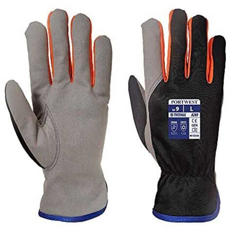 Guanti Da Lavoro Invernali Wintershield Arancio-Nero 8