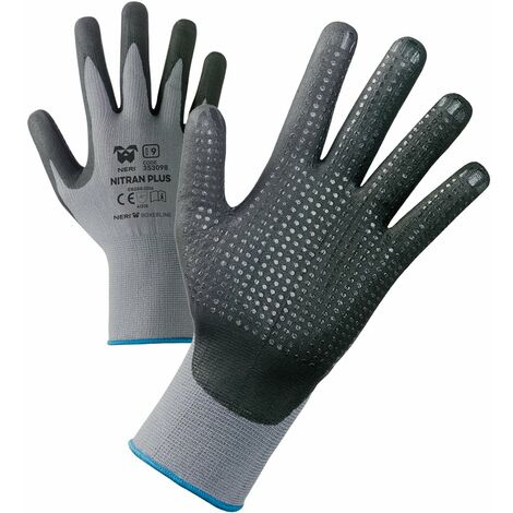 Guanti da lavoro Neri Nitran Plus - 8 (M) - Nero/Grigio