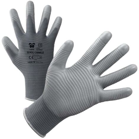Guanti da lavoro Neri Poli Crinkle - 9 (L) - Grigio