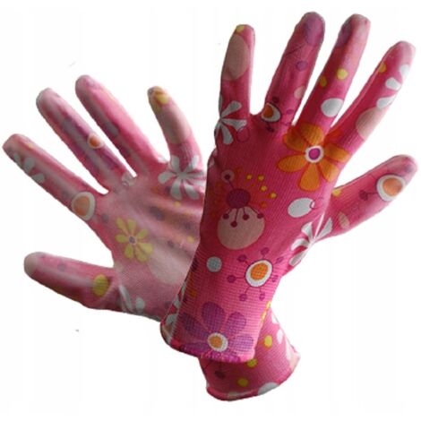 Guanti da lavoro rosa da giardino  Taglia 8