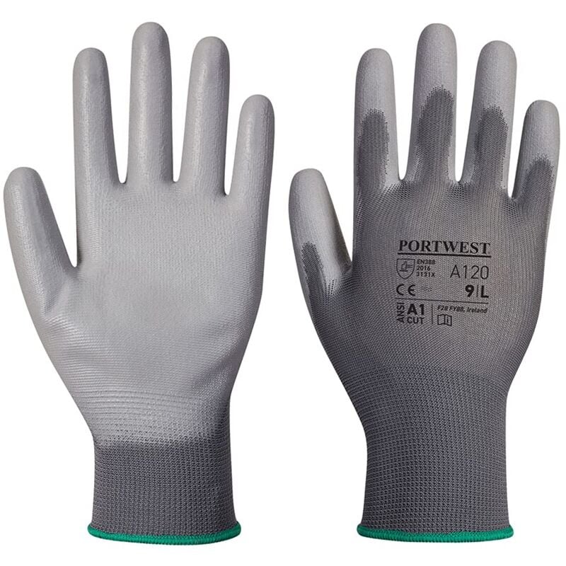 Image of Portwest - Pu Palm Glove Guantone Di Protezione, Unisex - Adulto, xl, Grigio