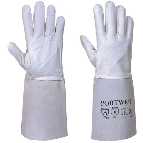 Guanti Di Protezione Da Saldatura Premium Tig Grigio 10