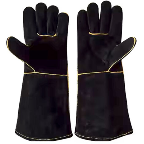 Guanti Resistenti Al Fuoco E Al Calore, In Pelle Con Cuciture In Kevlar