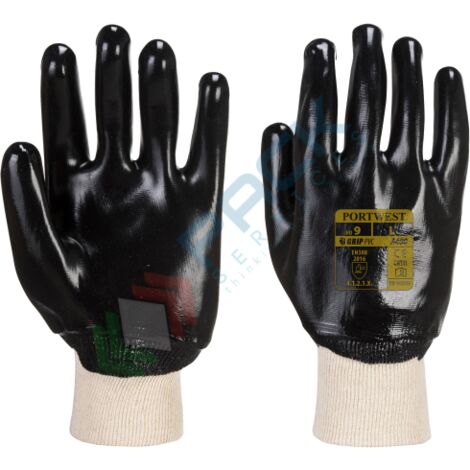 Guanti Impermeabili In Pvc Con Polsino Elasticizzato