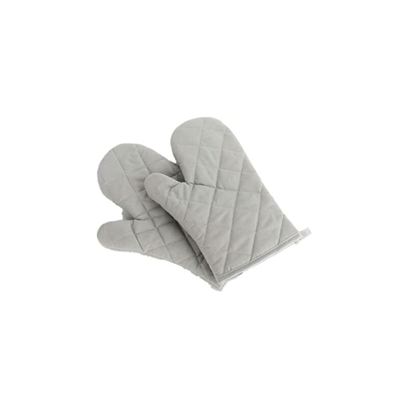 Image of Marca - guanti guantoni da forno con cuciture rinforzato grigio chiaro coppia (20981/2)