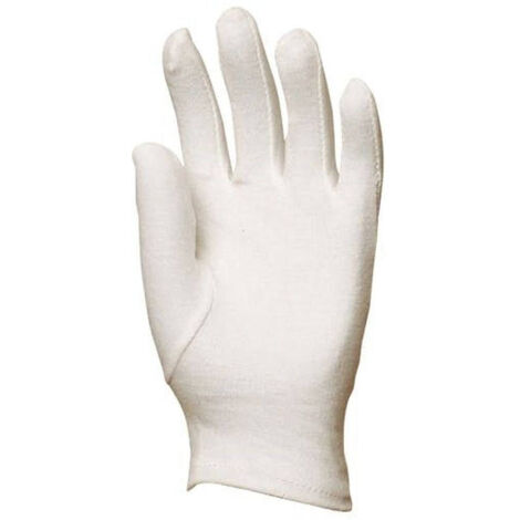 GUANTI IN COTONE - BIANCO - Mis. 8 - Conf. da 10 paia