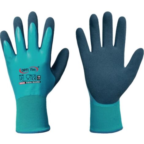Cogex 83281 Coppia Guanti Da Muratore In Lattice Taglia 10, Antiscivolo E Resistenti, Blu - 2