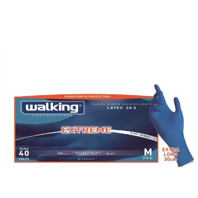 Guanti In Lattice Spessorato Walking Extreme Blue XL