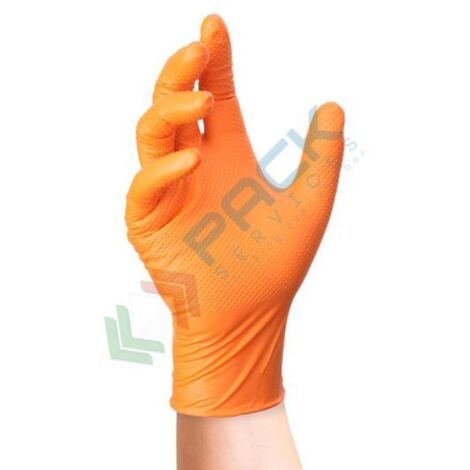 GUANTI IN NITRILE ARANCIONE TG.XL (PZ.50)  CF 1