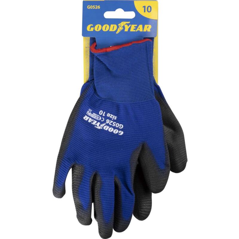 Guanti in nylon e poliuretano mod.G0526 taglia 10