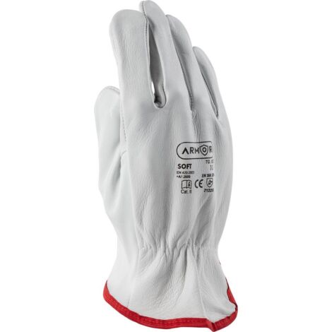 Guanti in pelle di capra Soft  taglia 10