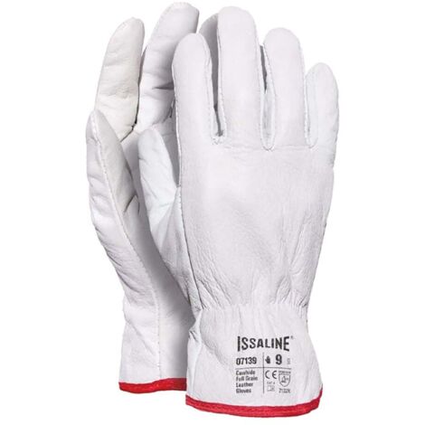 Guanti in pelle fiore da lavoro Industrial Starter 07139 bianchi - 11 (XXL) - White