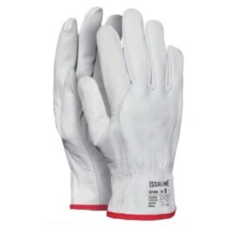 Guanti in pelle fiore Top Industrial Starter 07140 bianchi - 8 (M) - Bianco