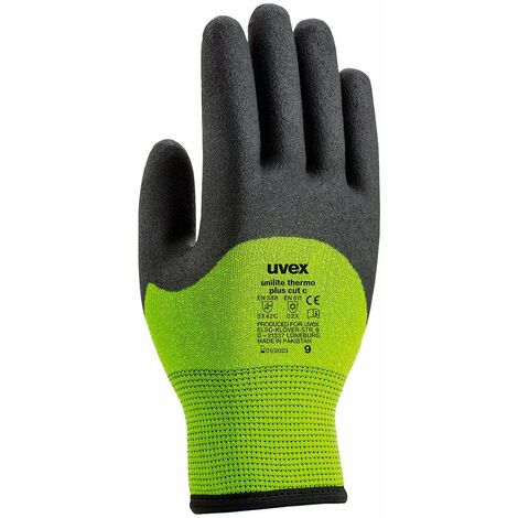 Guanti invernali di protezione Uvex Unilite Thermo Plus Cut C 60591 - 11 (XXL) - Nero/Verde