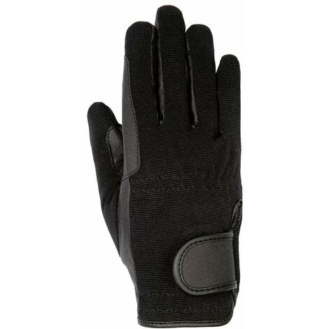 Guanti invernali traspiranti da equitazione per adulti modello Classic: XXL, Nero