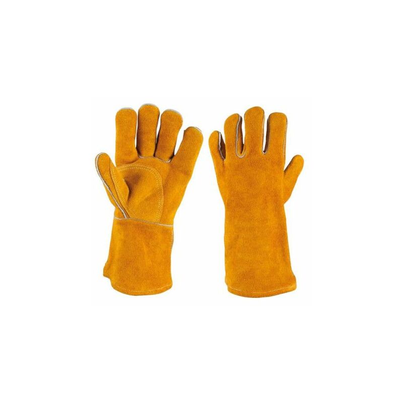 Image of Kstools - Guanti ks tools tools - Pelle - Corto - Per saldatori - Taglia m - 985.7034 - Orange