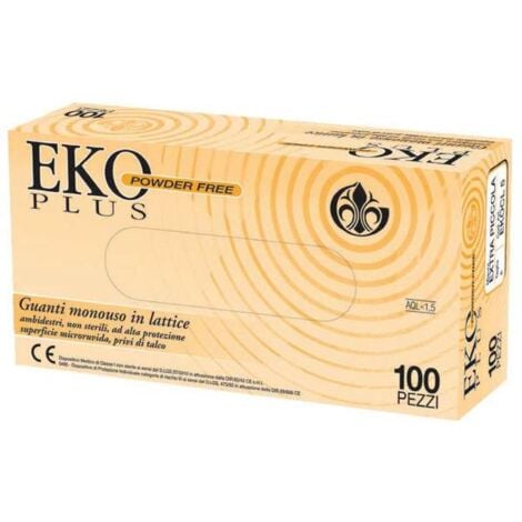 Guanti Lattice Eko Plus Powder Free Pz 100 S