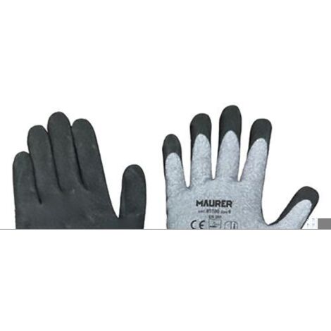 GUANTI LAVORO ANTITAGLIO GRIGI NITRILE SABBIATO """HD-SHIELD""" TG.11 MAURER