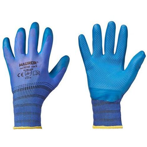 GUANTI LAVORO LATTICE BLU TG. 9 MAURER - CF. CAVALIERE