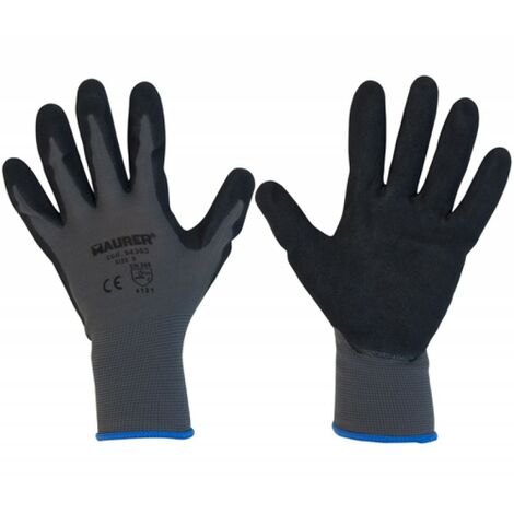 GUANTI LAVORO NITRILE NITROFIT TG.10 MAURER DORSO NYLON - CF. CAVALI