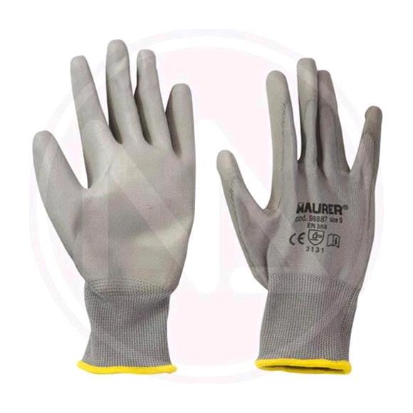 Image of Maurer - guanti da lavoro in poliuretano grigio Mod. seattle Taglia 9 Conf. 12 pz