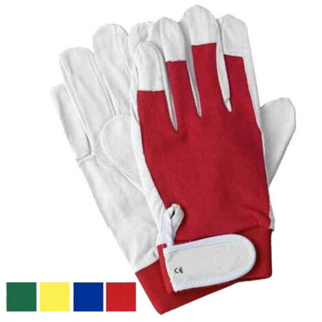 Guanti Microfibra/Cotone Rosso  10            Issa