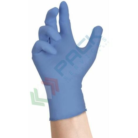 GUANTI MONOUSO IN NITRILE - BLU - XS - 3,5g - Senza polvere - 1000 pz