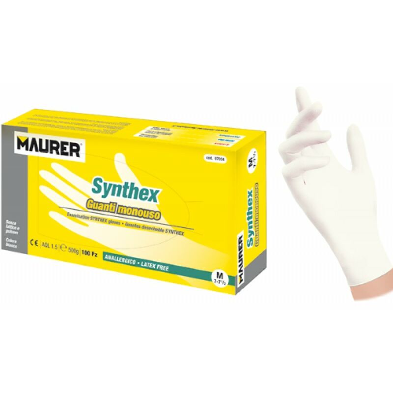 Guanti monouso no lattice synthex tg.l Maurer CF.100PZ -cf.scatola