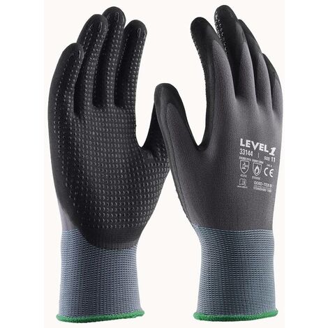 Guanti nitrile Level 1 – palmo puntinato - Taglia: 8