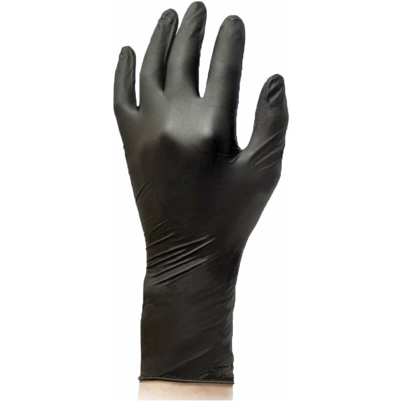 Guanti nitrile monouso manichetta lunga 'extra
