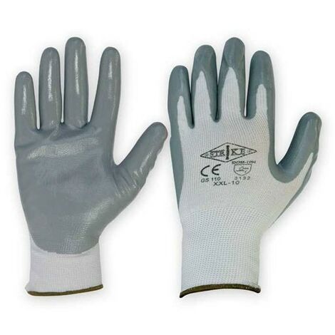 Guanti Nylon Nitrile Grigio - size 10