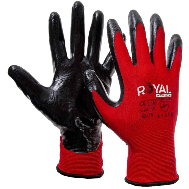 GUANTI NYLON / NITRILE 'RL75' Tg. 10 (XL)