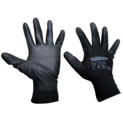GUANTI NYLON POLIURETANO ECO-LITE NERO TG. 7- 12,0 paia