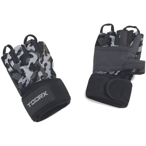 Guanti palestra prof. - Neoprene / Lycra / Pelle scamosciata - Camouflage L - Camouflage