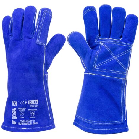 Guanti da saldatura CHOYCLIT, guanti in pelle resistenti al calore per