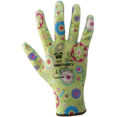 GUANTI POLIESTERE/NBR 'FANCY' Tg. 8