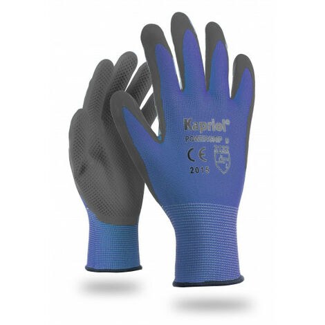 Guanti power grip blu/grigio taglia 9 morbido e confortevole