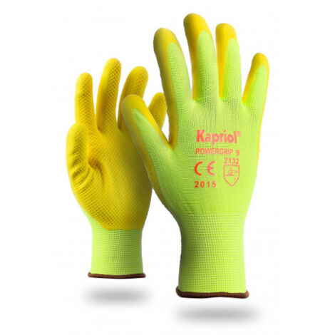 Guanti power grip giallo taglia 10 morbido e confortevole