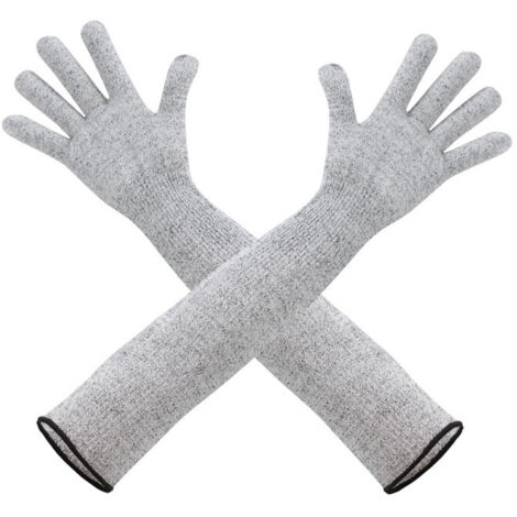 Guanti resistenti al taglio Guanti professionali resistenti al taglio ad alta protezione, guanti da lavoro di sicurezza per guanti protettivi da cucina, guanti di livello 5, 55 cm